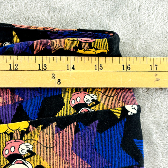 Lularoe Disney Mickey Mouse Star Leggings Allover Print Multicolor Tall & Curvy - Picture 3 of 9